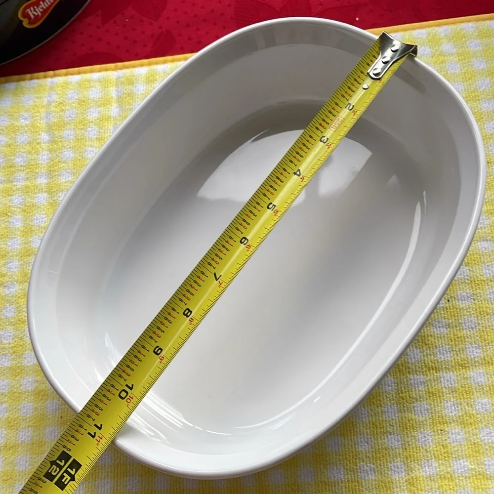 Vintage Corning Ware French White F- 2 - B,2.8 Liter Casserole Dish USA
